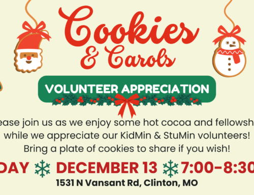 Cookies & Carols : a KidMin & StuMin Volunteer Appreciation Event